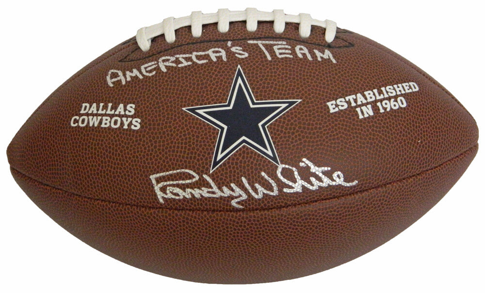 Randy White Signed Dallas Cowboys NFL Logo Wilson Football w/America's Team - WHIFTB312 - Randy White Signed Dallas Cowboys NFL Logo Wilson Football w/America's Team product image