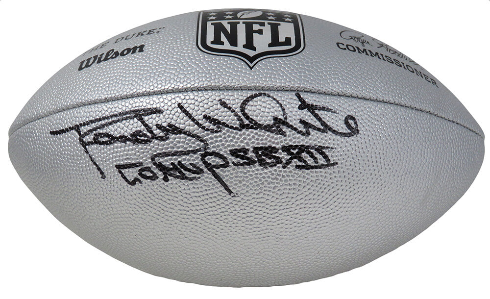Randy White Signed Wilson Duke Silver Metallic NFL Full Size Replica Football w/Co MVP SB XII - WHIFTB315 - Randy White Signed Wilson Duke Silver Metallic NFL Full Size Replica Football w/Co MVP SB XII product image