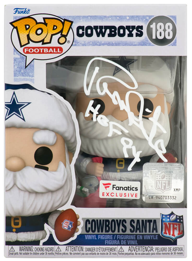 Randy White Signed Dallas Cowboys 'SANTA' Funko Pop Doll #188 w/HOF'94 - WHIFUN300 - Randy White Signed Dallas Cowboys 'SANTA' Funko Pop Doll #188 w/HOF'94 product image