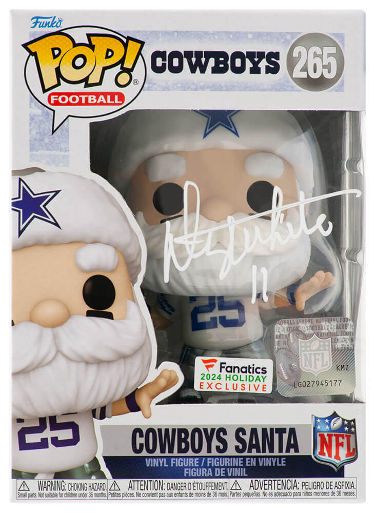 Danny White Signed Dallas Cowboys SANTA Funko Pop Doll #265 - WHIFUN310 - Danny White Signed Dallas Cowboys SANTA Funko Pop Doll #265 product image