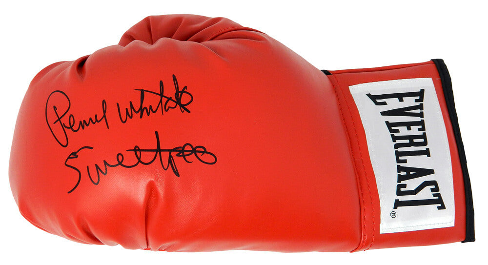 Pernell Whitaker Signed Everlast Red Boxing Glove w/Sweet Pea - WHIGLV501 - Pernell Whitaker Signed Everlast Red Boxing Glove w/Sweet Pea product image