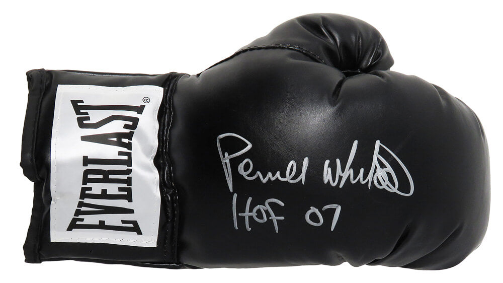 Pernell Whitaker Signed Everlast Black Boxing Glove w/HOF'07 - WHIGLV505 - Pernell Whitaker Signed Everlast Black Boxing Glove w/HOF'07 product image