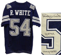 Randy White Signed Navy Custom Football Jersey w/HOF 94, Co-MVP SB XII - WHIJRY300 - Randy White Signed Navy Custom Football Jersey w/HOF 94, Co-MVP SB XII product image