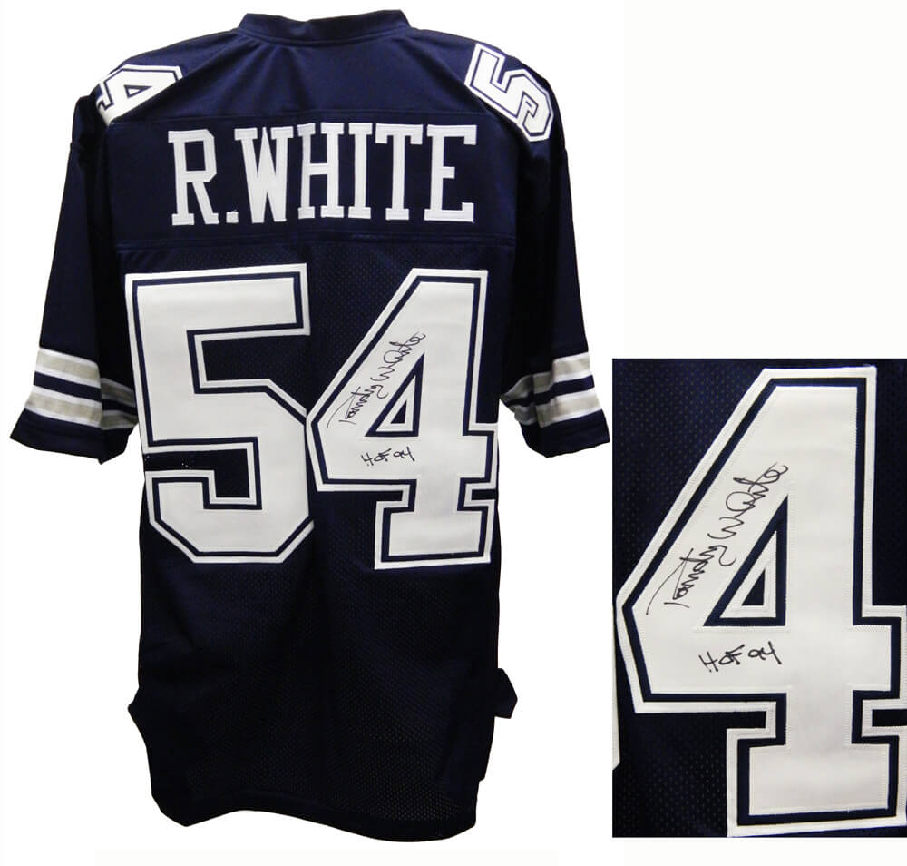 Randy White Signed Navy Custom Football Jersey w/HOF 94 - WHIJRY303 - Randy White Signed Navy Custom Football Jersey w/HOF 94 product image