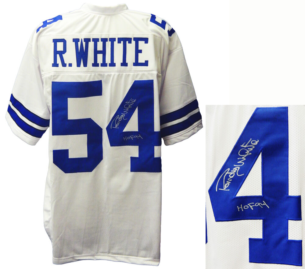 Randy White Signed White Custom Football Jersey w/HOF 94 - WHIJRY304 - Randy White Signed White Custom Football Jersey w/HOF 94 product image