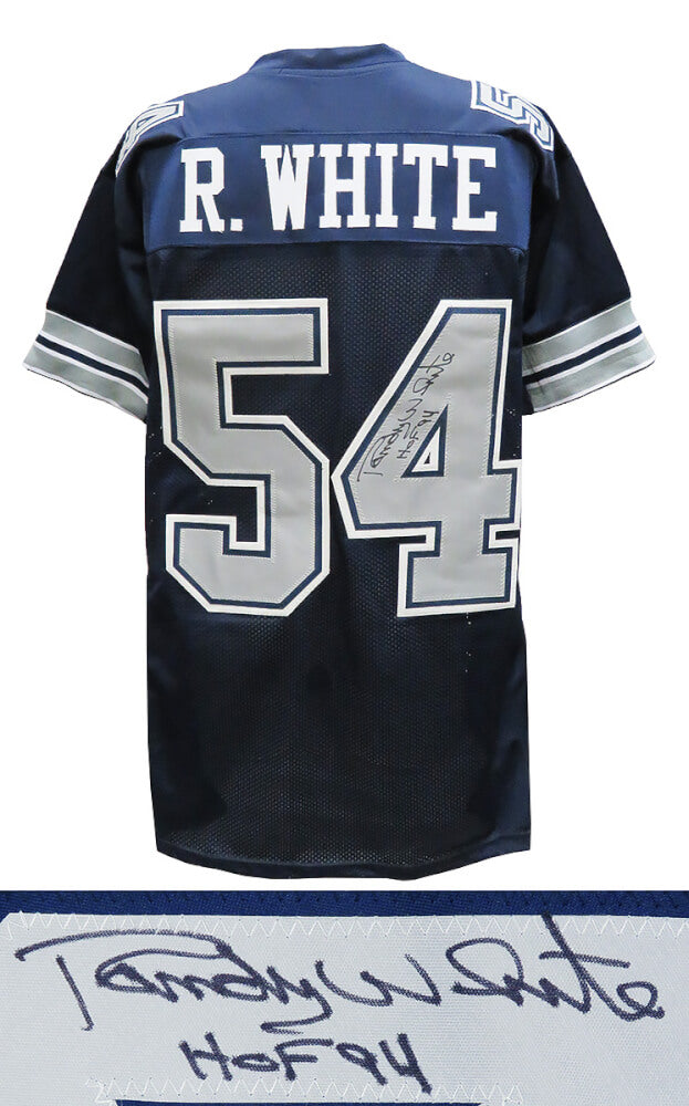 Randy White Signed Navy Throwback Custom Football Jersey w/HOF'94 - WHIJRY305 - Randy White Signed Navy Throwback Custom Football Jersey w/HOF'94 product image