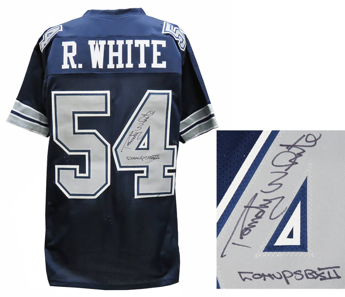 Randy White Signed Navy Throwback Custom Football Jersey w/Co-MVP SB XII - WHIJRY306 - Randy White Signed Navy Throwback Custom Football Jersey w/Co-MVP SB XII product image