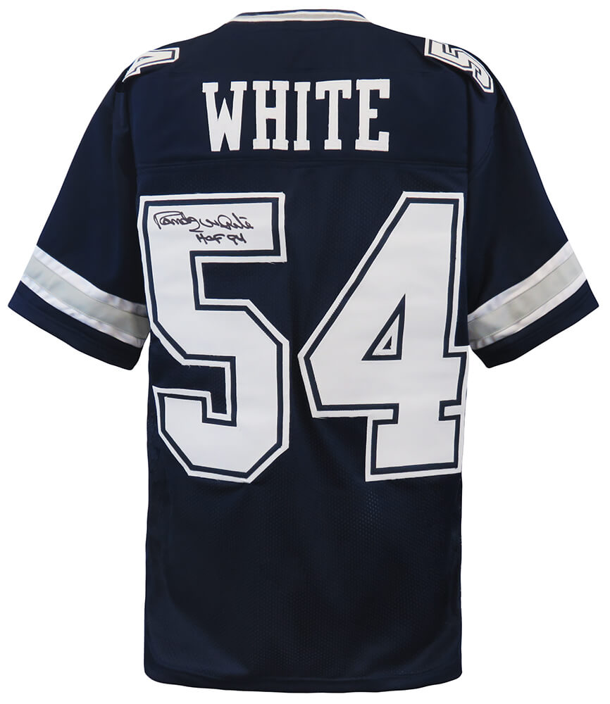 Randy White Signed Navy Custom Jersey w/HOF'94 - WHIJRY325 - Randy White Signed Navy Custom Jersey w/HOF'94 product image