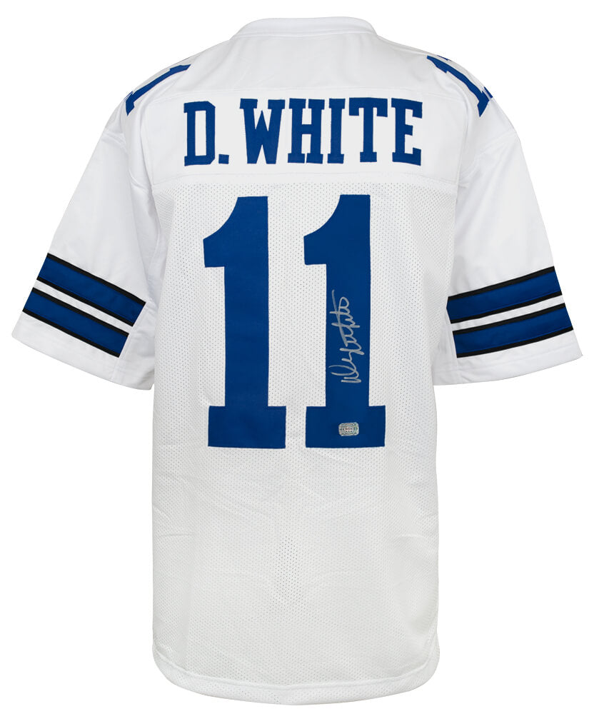 Danny White Signed White Custom Football Jersey - WHIJRY340 - Danny White Signed White Custom Football Jersey product image