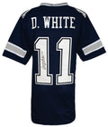 Danny White Signed Navy Custom Football Jersey - WHIJRY341 - Danny White Signed Navy Custom Football Jersey product image