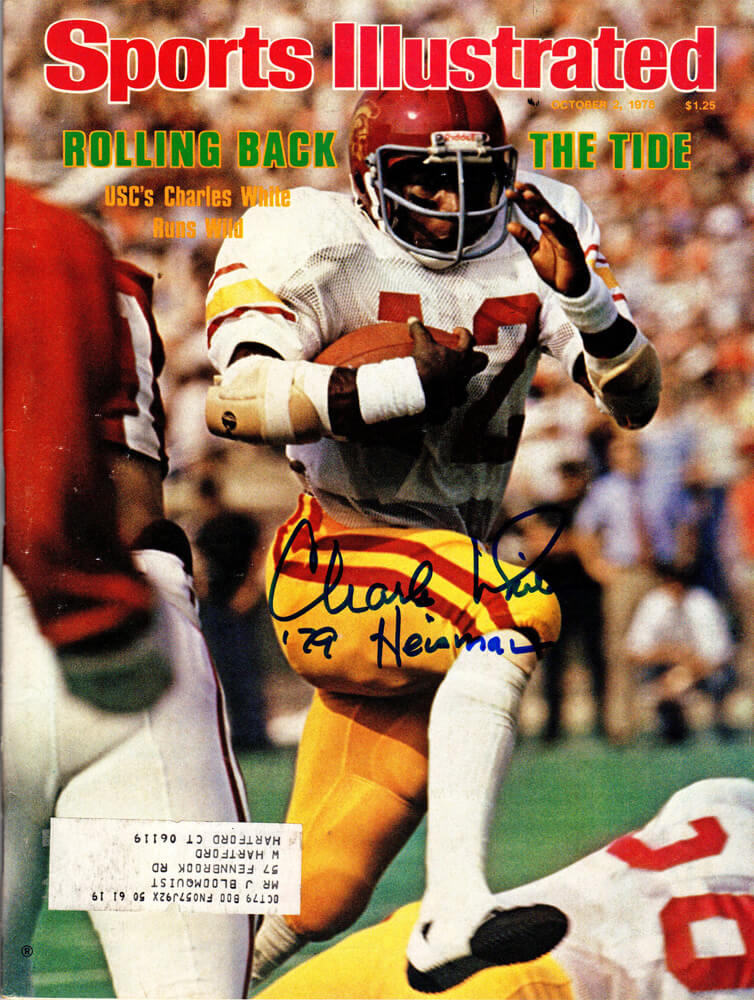 Charles White Signed USC Original 10-02-78 Sports Illustrated Magazine w/79 Heisman - WHIMAG320 - Charles White Signed USC Original 10-02-78 Sports Illustrated Magazine w/79 Heisman product image