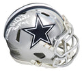 Randy White Signed Dallas Cowboys Chrome Riddell Speed Mini Helmet w/HOF'94 - WHIMIN305 - Randy White Signed Dallas Cowboys Chrome Riddell Speed Mini Helmet w/HOF'94 product image