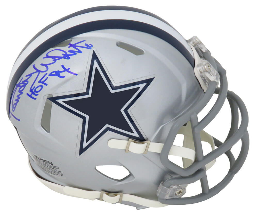 Randy White Signed Dallas Cowboys Riddell Speed Mini Helmet w/HOF'94 - WHIMIN309 - Randy White Signed Dallas Cowboys Riddell Speed Mini Helmet w/HOF'94 product image