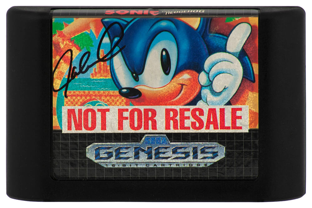 Jaleel White Signed Sonic The Headgehog Sega Genesis Video Game Cartridge - WHIOTH500 - Jaleel White Signed Sonic The Headgehog Sega Genesis Video Game Cartridge product image