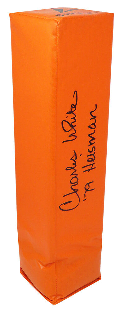 Charles White Signed Orange Endzone Football Pylon w/79 Heisman - WHIPYL310 - Charles White Signed Orange Endzone Football Pylon w/79 Heisman product image