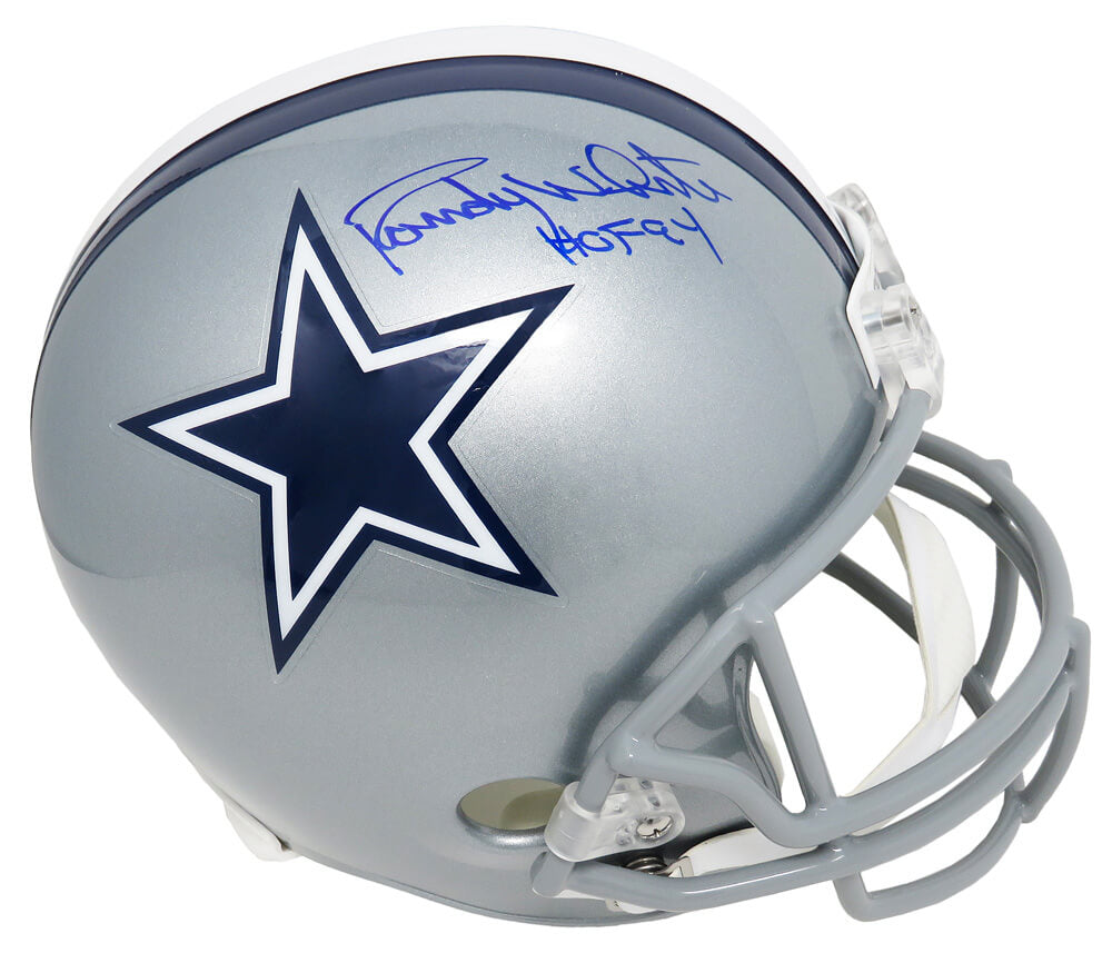 Randy White Signed Dallas Cowboys Riddell Full-Size Replica Helmet w/HOF'94 - WHIREP306 - Randy White Signed Dallas Cowboys Riddell Full-Size Replica Helmet w/HOF'94 product image
