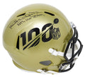 Randy White Signed NFL 100th Season Logo Gold Riddell Full Size Speed Replica Helmet w/NFL 100 Team - WHIREP309 - Randy White Signed NFL 100th Season Logo Gold Riddell Full Size Speed Replica Helmet w/NFL 100 Team product image