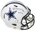 Randy White Signed Dallas Cowboys Flat White Matte Riddell Full-Size Speed Replica Helmet w/HOF'94 - WHIREP311 - Randy White Signed Dallas Cowboys Flat White Matte Riddell Full-Size Speed Replica Helmet w/HOF'94 product image