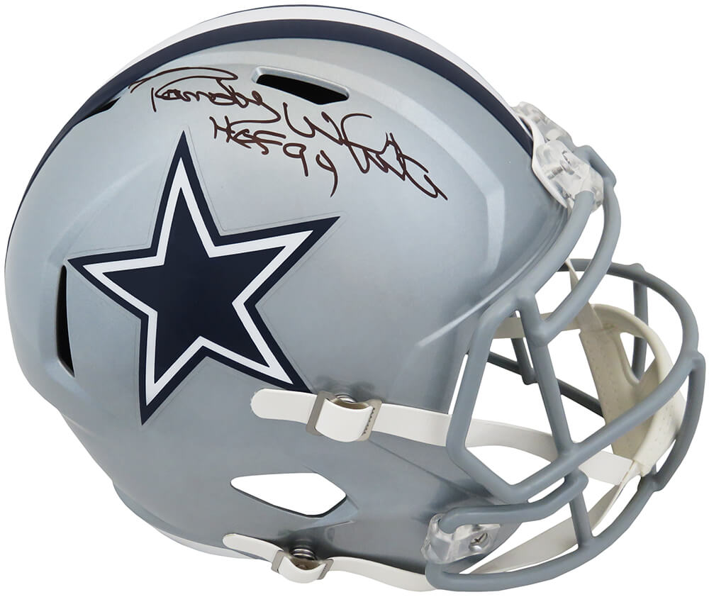 Randy White Signed Dallas Cowboys Riddell Full Size Speed Replica Helmet w/HOF'94 - WHIREP313 - Randy White Signed Dallas Cowboys Riddell Full Size Speed Replica Helmet w/HOF'94 product image