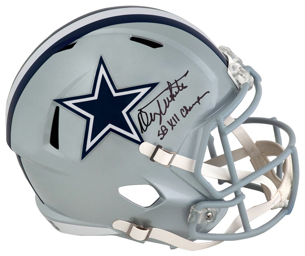 Danny White Signed Dallas Cowboys Riddell Full Size Speed Replica Helmet w/SB XII Champs - WHIREP331 - Danny White Signed Dallas Cowboys Riddell Full Size Speed Replica Helmet w/SB XII Champs product image