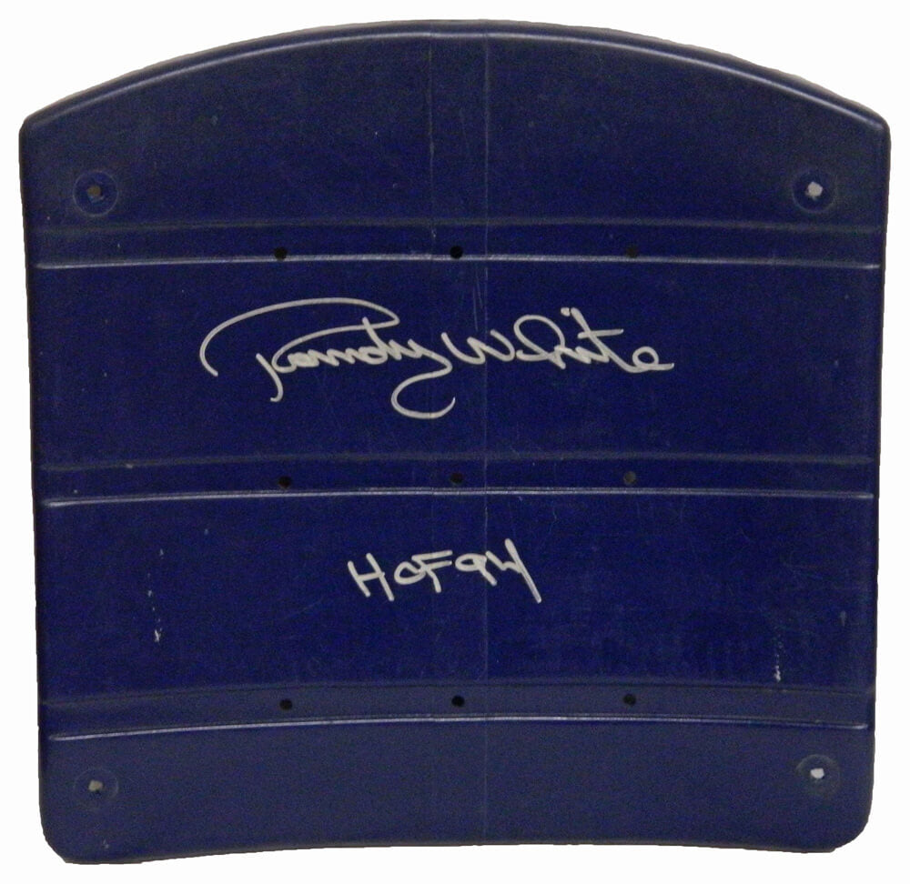 Randy White Signed Dallas Cowboys Texas Stadium Blue Stadium Seat Bottom w/HOF 94 - WHISTB300 - Randy White Signed Dallas Cowboys Texas Stadium Blue Stadium Seat Bottom w/HOF 94 product image