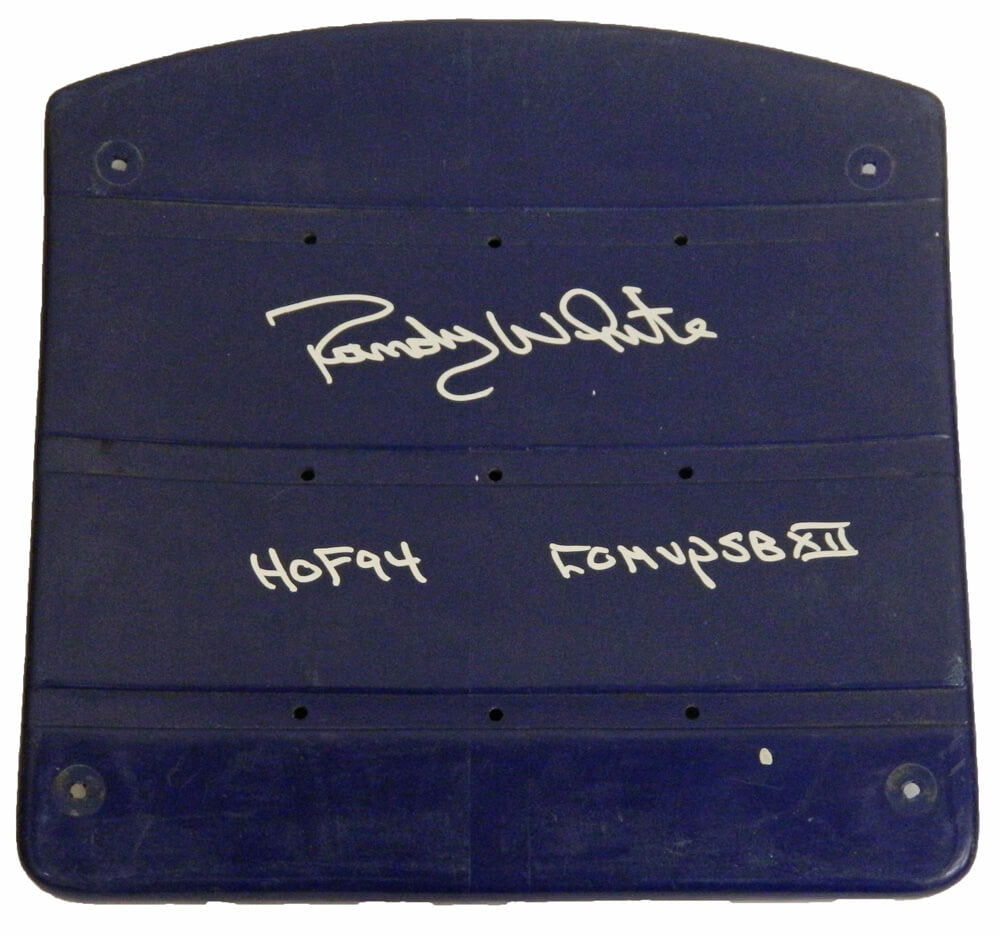 Randy White Signed Cowboys Texas Stadium Blue Stadium Seat Bottom w/HOF 94, Co-MVP SB XII - WHISTB302 - Randy White Signed Cowboys Texas Stadium Blue Stadium Seat Bottom w/HOF 94, Co-MVP SB XII product image