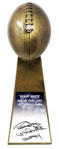 Randy White Signed Football World Champion 15 Inch Replica Gold Trophy w/HOF'94 - WHITRO301 - Randy White Signed Football World Champion 15 Inch Replica Gold Trophy w/HOF'94 product image