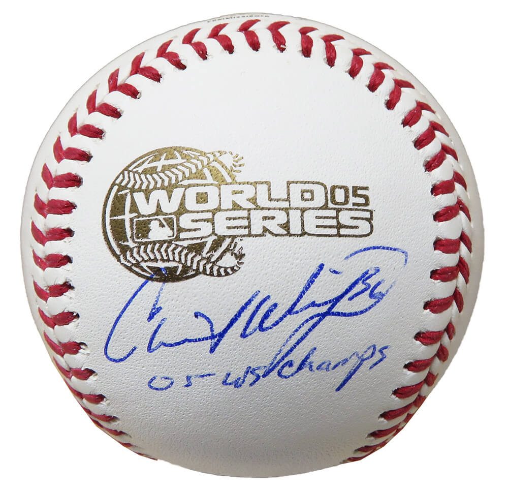 Chris Widger Signed 2005 World Series Baseball w/05 WS Champs - WIDBSB101 - Chris Widger Signed 2005 World Series Baseball w/05 WS Champs product image