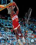 Dominique Wilkins Signed Hawks Slam Dunk 8x10 Photo - WIL08P203 - Dominique Wilkins Signed Hawks Slam Dunk 8x10 Photo product image