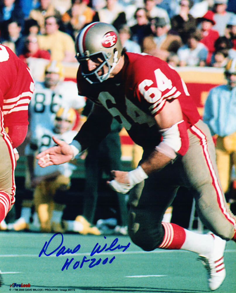 Dave Wilcox Signed 49ers Action 8x10 Photo w/HOF 2000 - WIL08P310 - Dave Wilcox Signed 49ers Action 8x10 Photo w/HOF 2000 product image