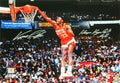 Dominique Wilkins Signed Atlanta Hawks One Hand Slam Dunk 16x20 Photo w/Human Highlight Film - WIL16P212 - Dominique Wilkins Signed Atlanta Hawks One Hand Slam Dunk 16x20 Photo w/Human Highlight Film product image