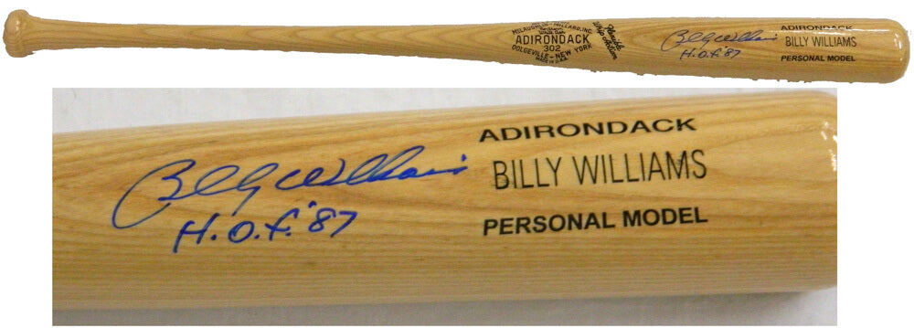 Billy Williams Signed Blonde 60's Style Adirondack Bat w/HOF'87 - WILBAT100 - Billy Williams Signed Blonde 60's Style Adirondack Bat w/HOF'87 product image