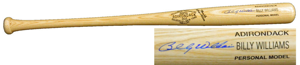 Billy Williams Signed Rawlings Blonde 60's Style Adirondack Name Engraved Bat - WILBAT101 - Billy Williams Signed Rawlings Blonde 60's Style Adirondack Name Engraved Bat product image