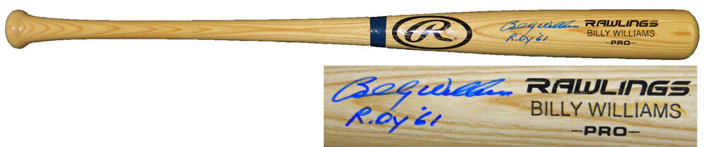 Billy Williams Signed Rawlings Blonde Name Engraved Baseball Bat w/ROY'61 - WILBAT103 - Billy Williams Signed Rawlings Blonde Name Engraved Baseball Bat w/ROY'61 product image