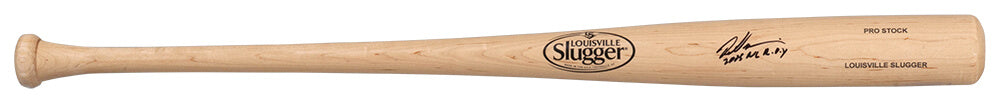 Dontrelle Willis Signed Louisville Slugger Pro Stock Blonde Baseball Bat w/2003 NL ROY - WILBAT120 - Dontrelle Willis Signed Louisville Slugger Pro Stock Blonde Baseball Bat w/2003 NL ROY product image