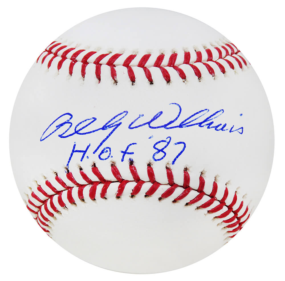 Billy Williams Signed Official MLB Baseball w/HOF'87 - WILBSB100 - Billy Williams Signed Official MLB Baseball w/HOF'87 product image