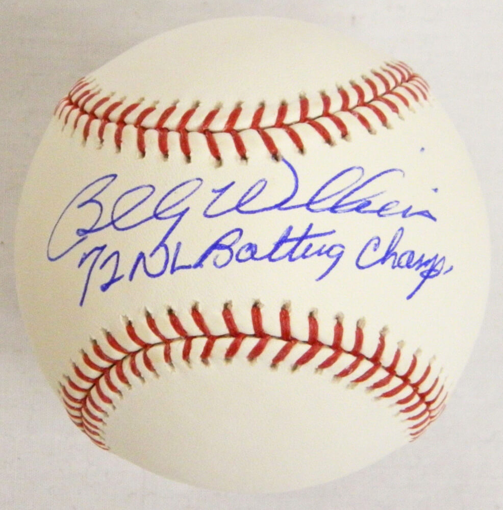 Billy Williams Signed Official MLB Baseball w/72 NL Batting Champ - WILBSB104 - Billy Williams Signed Official MLB Baseball w/72 NL Batting Champ product image