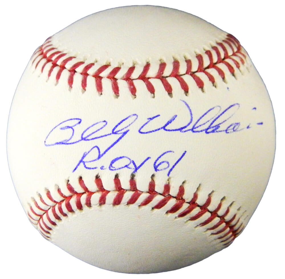Billy Williams Signed Official MLB Baseball w/ROY 61 - WILBSB105 - Billy Williams Signed Official MLB Baseball w/ROY 61 product image