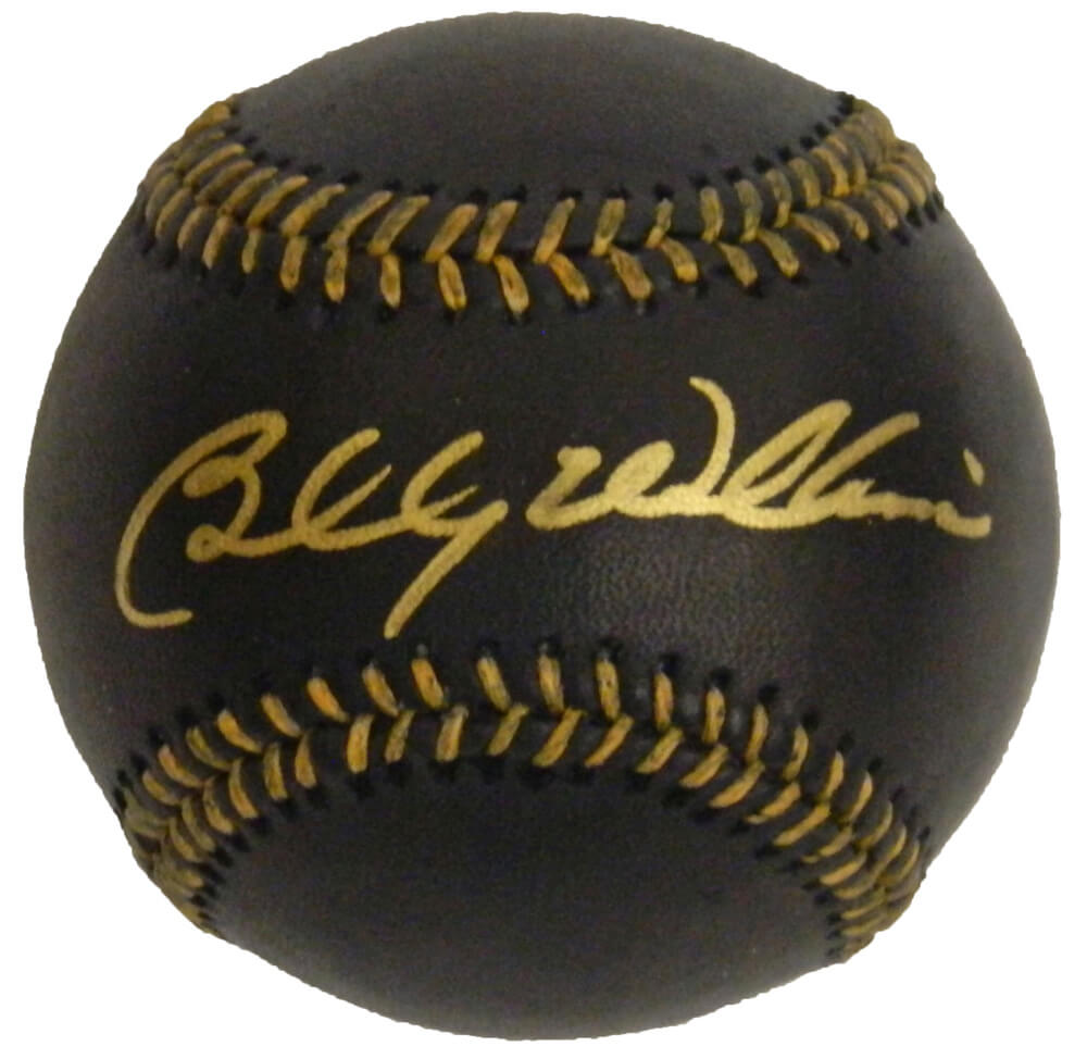 Billy Williams Signed Rawlings Black MLB Baseball - WILBSB107 - Billy Williams Signed Rawlings Black MLB Baseball product image