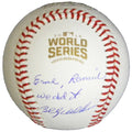 Billy Williams Signed Rawlings Official 2016 World Series Baseball w/Ernie, Ronnie We Did It - WILBSB109 - Billy Williams Signed Rawlings Official 2016 World Series Baseball w/Ernie, Ronnie We Did It product image