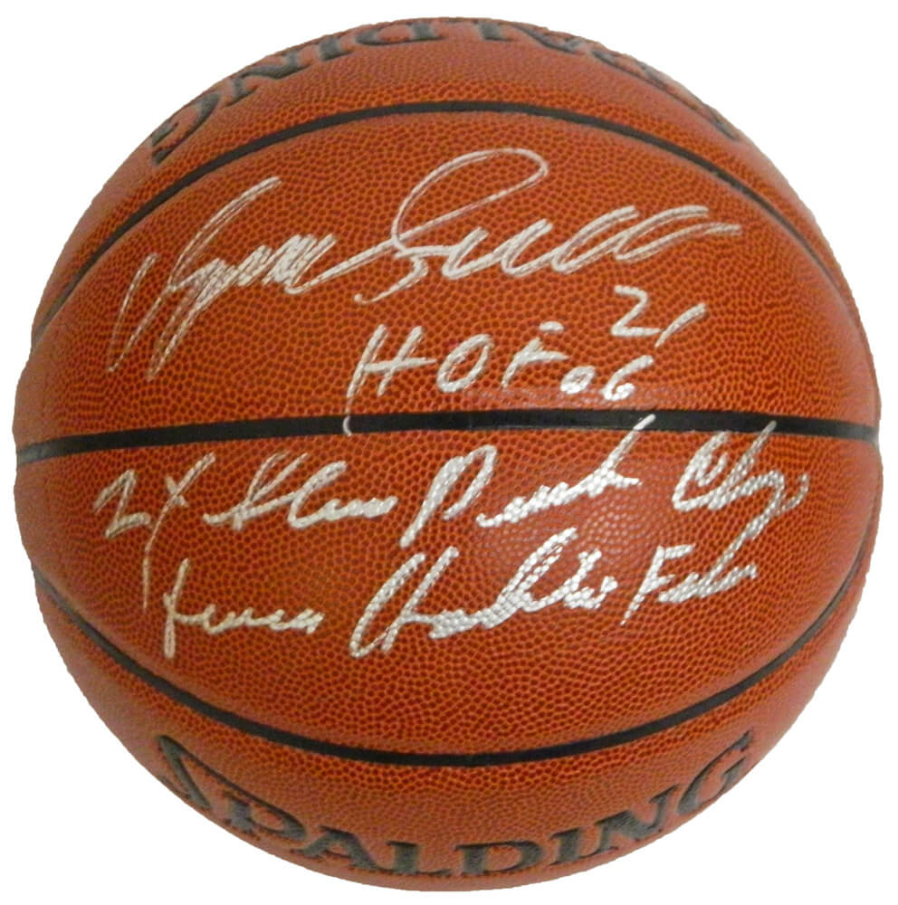 Dominique Wilkins Signed Spalding NBA I/O Basketball w/2x Dunk Champ, HOF 06, Human Highlight Film - WILBSK205 - Dominique Wilkins Signed Spalding NBA I/O Basketball w/2x Dunk Champ, HOF 06, Human Highlight Film product image