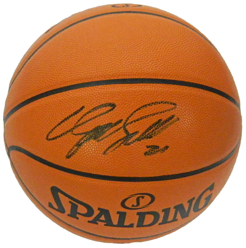 Dominique Wilkins Signed Spalding NBA Game Series Replica Basketball - WILBSK208 - Dominique Wilkins Signed Spalding NBA Game Series Replica Basketball product image