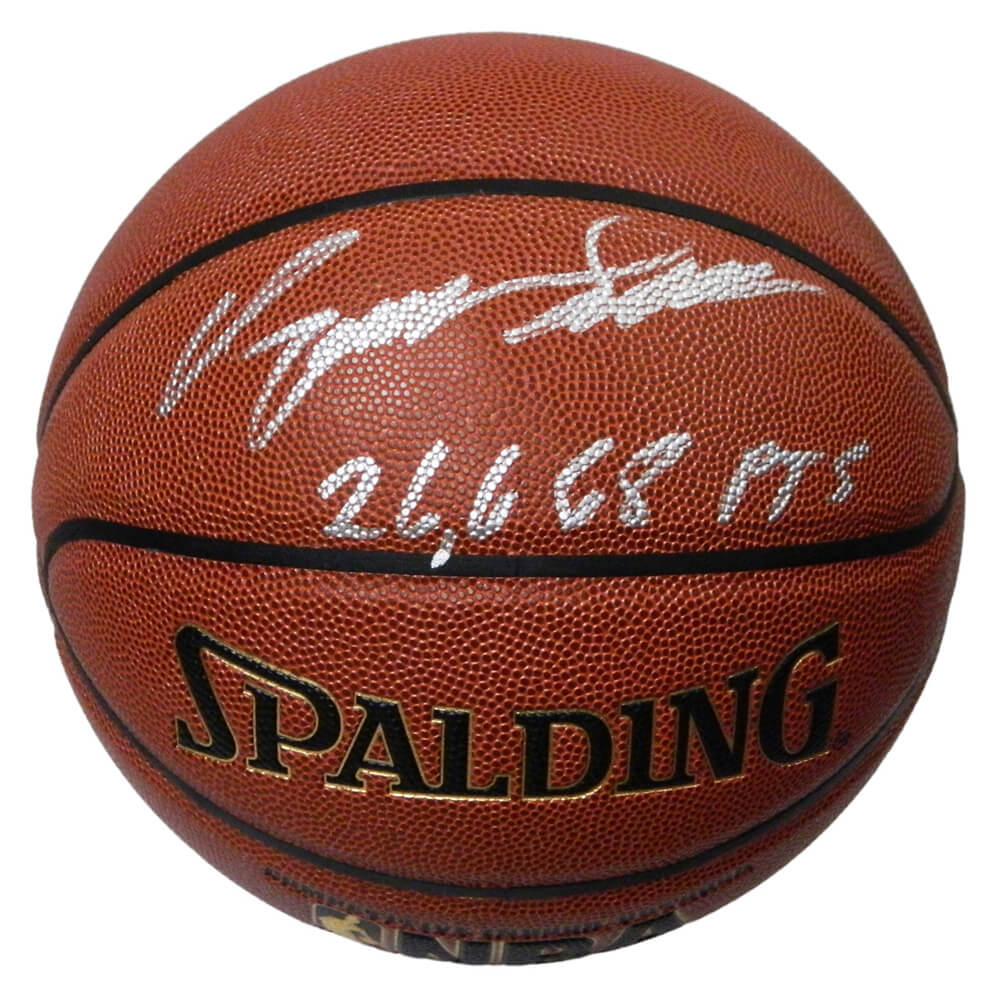 Dominique Wilkins Signed Spalding NBA Indoor/Outdoor Basketball w/26,668 Pts - WILBSK210 - Dominique Wilkins Signed Spalding NBA Indoor/Outdoor Basketball w/26,668 Pts product image