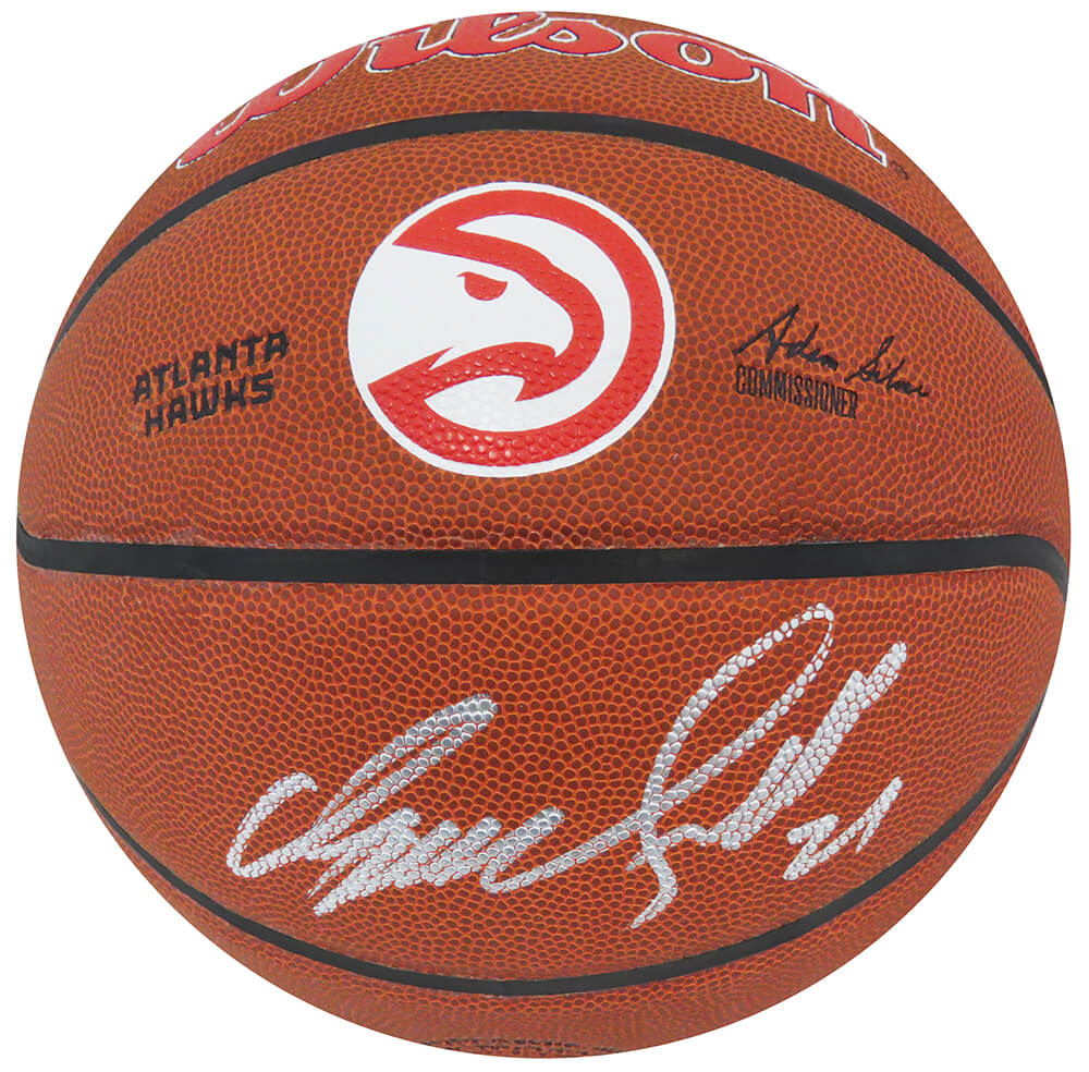 Dominique Wilkins Signed Wilson Atlanta Hawks Logo NBA Basketball - WILBSK219 - Dominique Wilkins Signed Wilson Atlanta Hawks Logo NBA Basketball product image