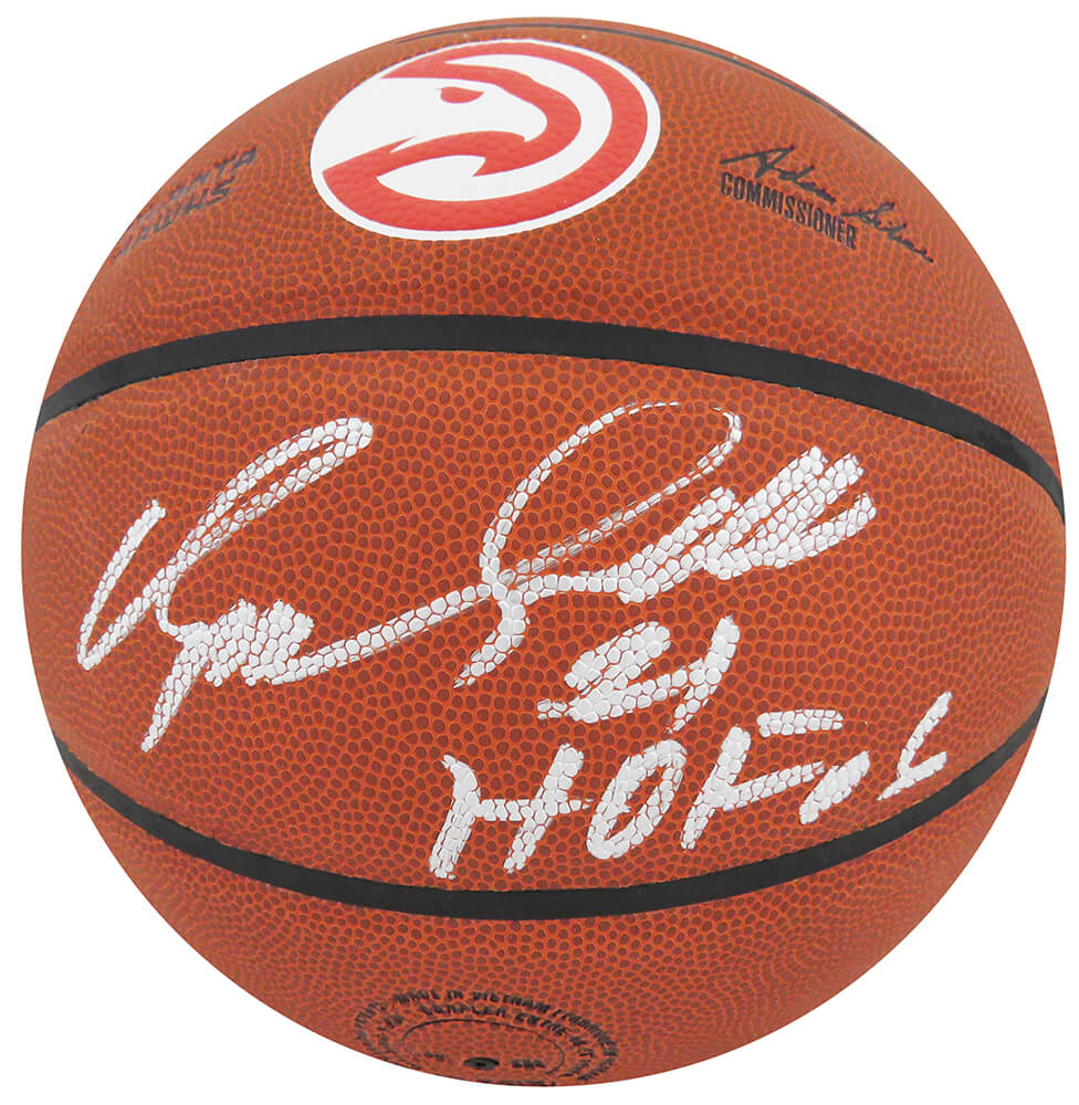 Dominique Wilkins Signed Wilson Atlanta Hawks Logo NBA Basketball w/HOF'06 - WILBSK221 - Dominique Wilkins Signed Wilson Atlanta Hawks Logo NBA Basketball w/HOF'06 product image