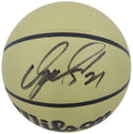 Dominique Wilkins Signed Wilson Gold NBA Basketball - WILBSK223 - Dominique Wilkins Signed Wilson Gold NBA Basketball product image