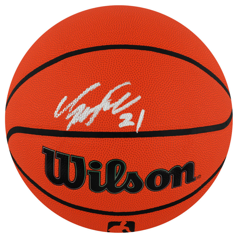 Dominique Wilkins Signed Wilson I/O NBA Basketball - WILBSK225 - Dominique Wilkins Signed Wilson I/O NBA Basketball product image