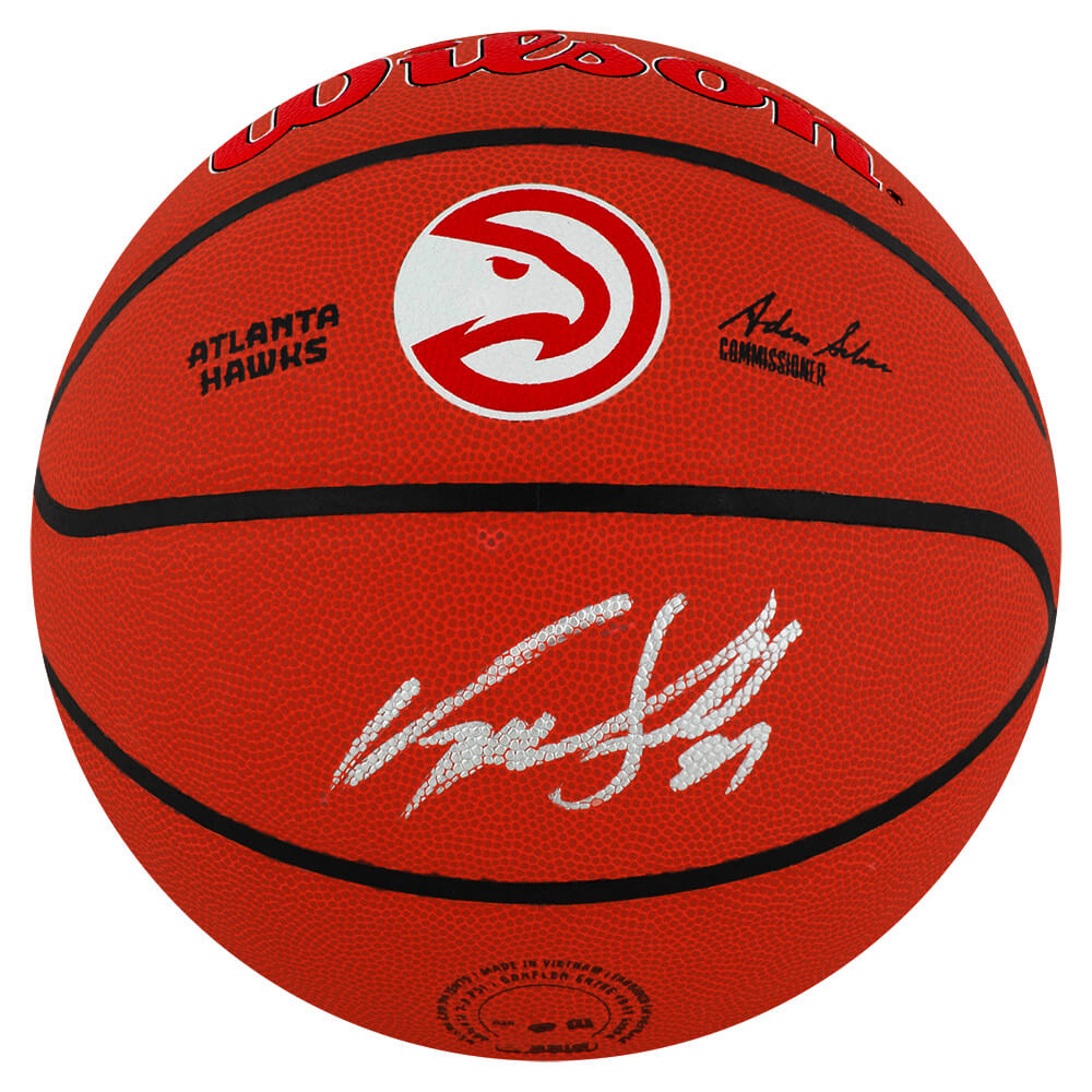 Dominique Wilkins Signed Wilson Hawks Team Logo NBA Basketball - WILBSK228 - Dominique Wilkins Signed Wilson Hawks Team Logo NBA Basketball product image