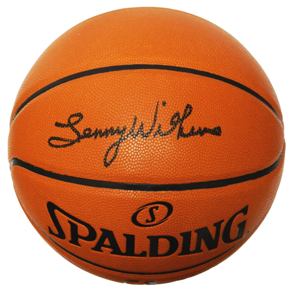 Lenny Wilkens Signed Spalding Game Series Replica NBA Basketball - WILBSK231 - Lenny Wilkens Signed Spalding Game Series Replica NBA Basketball product image