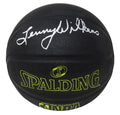 Lenny Wilkens Signed Spalding Phantom Black With Yellow Lettering NBA Basketball - WILBSK233 - Lenny Wilkens Signed Spalding Phantom Black With Yellow Lettering NBA Basketball product image